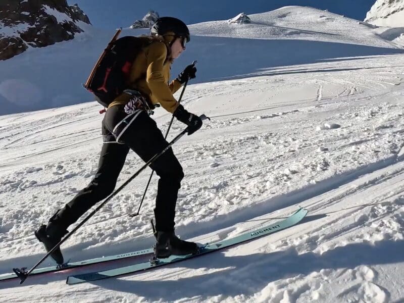 Élise Poncet on Mont Blanc.